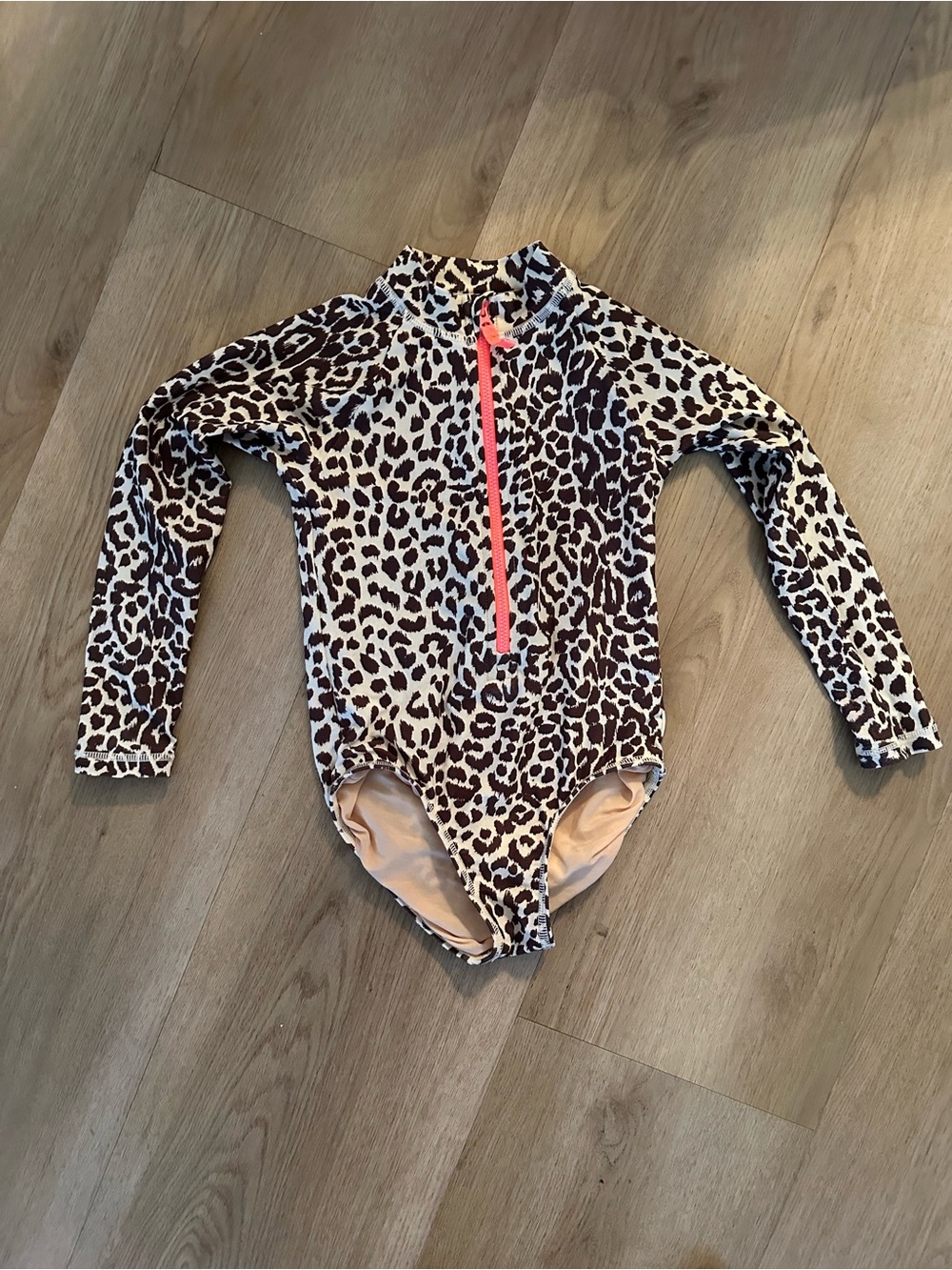 Crewcuts long sleeve swim suit in leopard